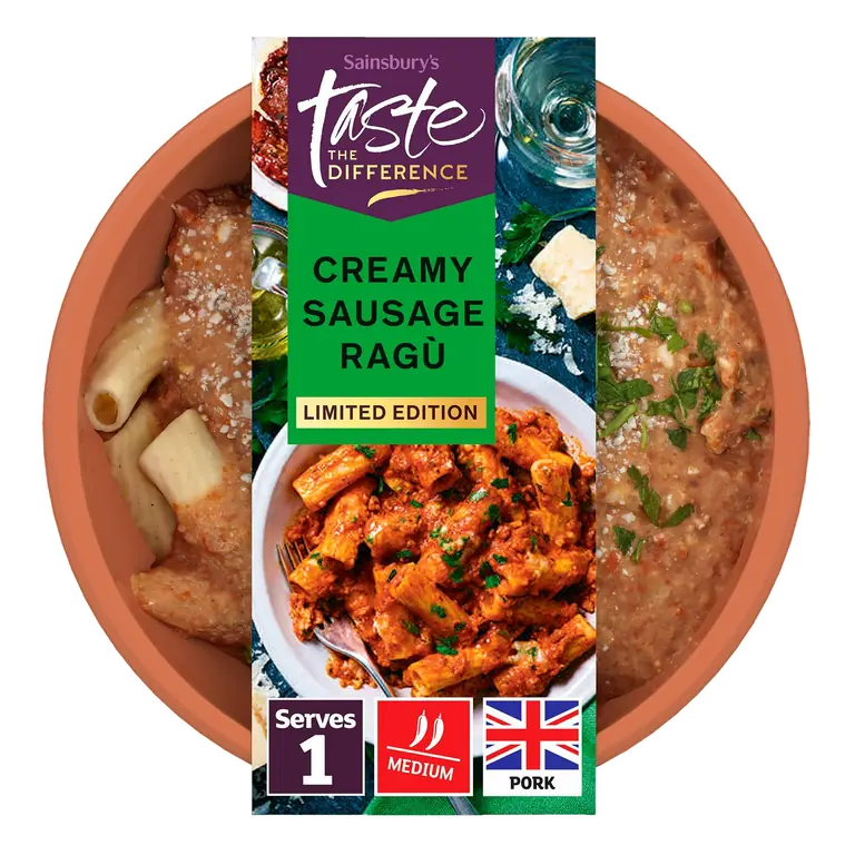 Creamy Sausage Ragu, Limited Edition, Taste the Difference 375g