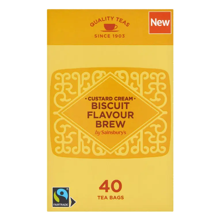 Custard Cream Biscuit Flavour Brew Teabags x40 100g