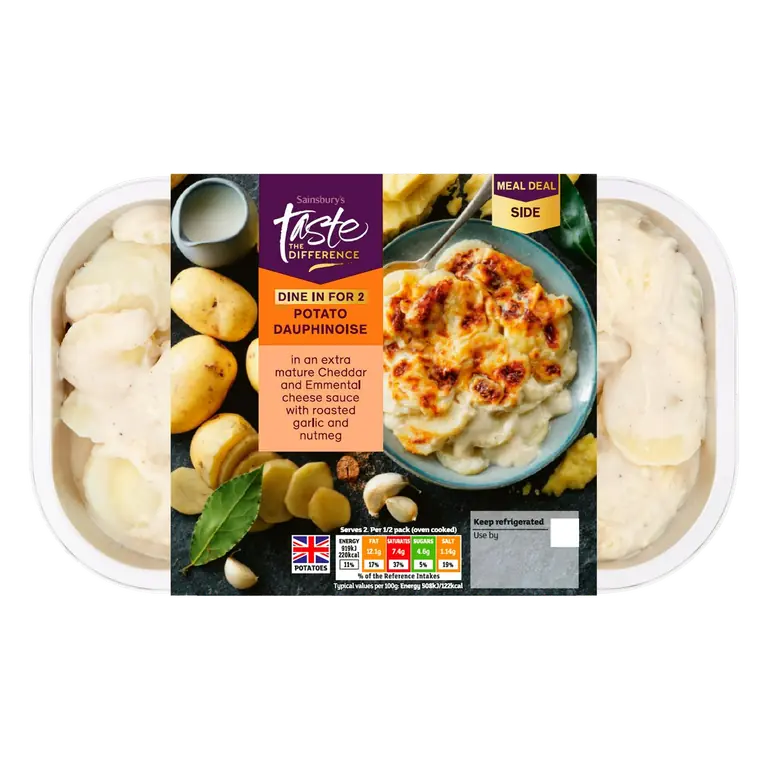 Dauphinoise Potatoes with Garlic and Nutmeg, Taste the Difference 400g