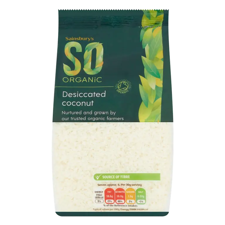 Desiccated Coconut, SO Organic 200g