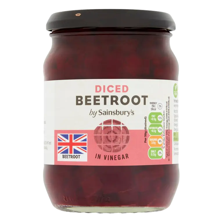 Diced Pickled Beetroot in Vinegar 340g (221g*)