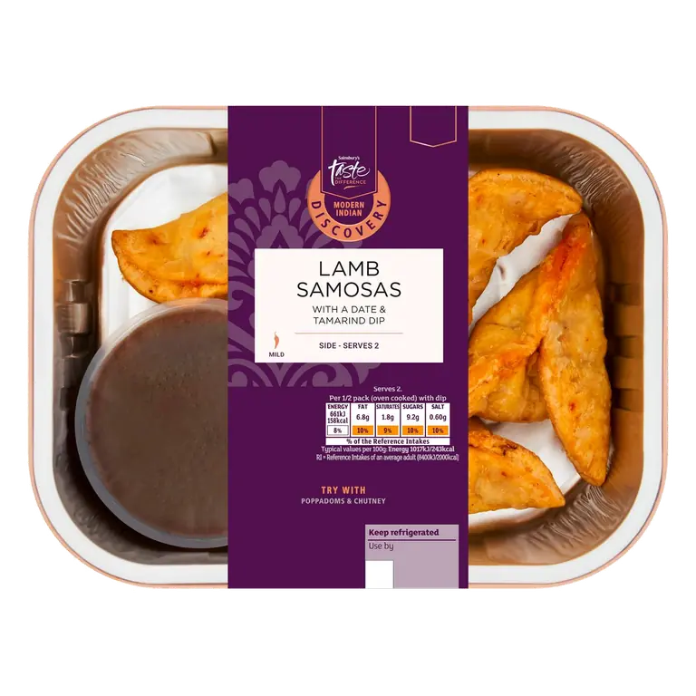 Discovery 140g Lamb Samosa, Taste the Difference