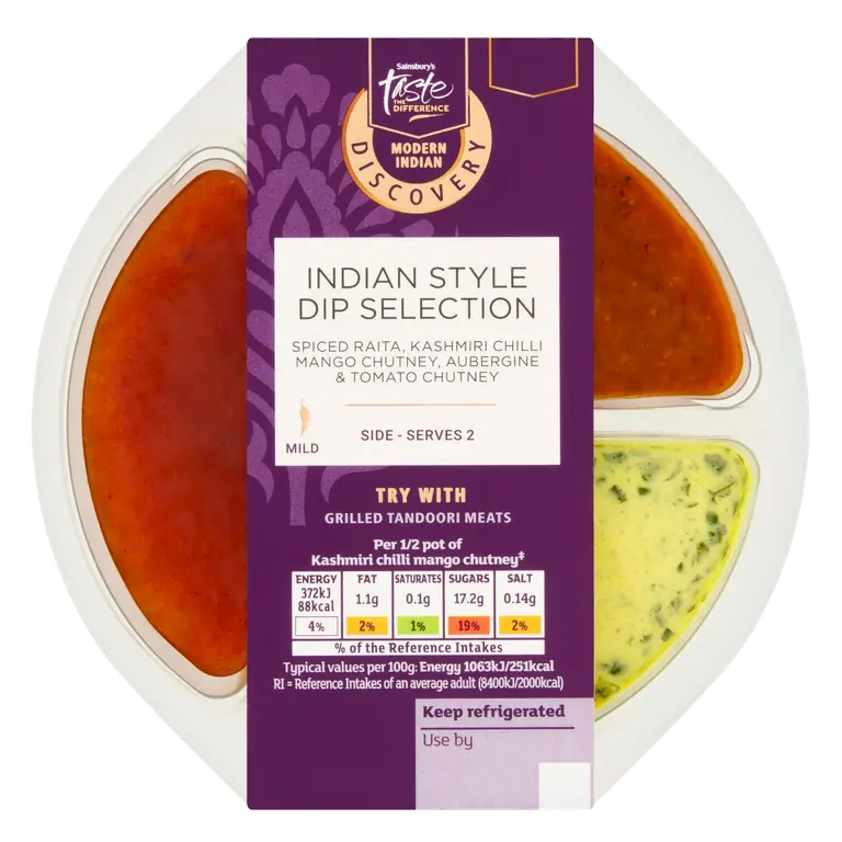 Discovery 200g Indian Style Dip Selection, Taste the Difference