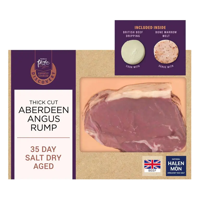 Discovery 360g Thick Cut Aberdeen Angus Rump Steak, Taste the Difference