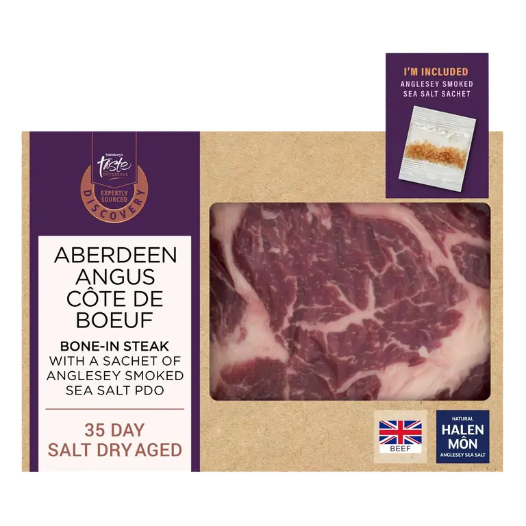 Discovery (Approx.700g) 35 Day Salt Dry Aged Aberdeen Angus Cote de Boeuf Steak, Taste the Difference