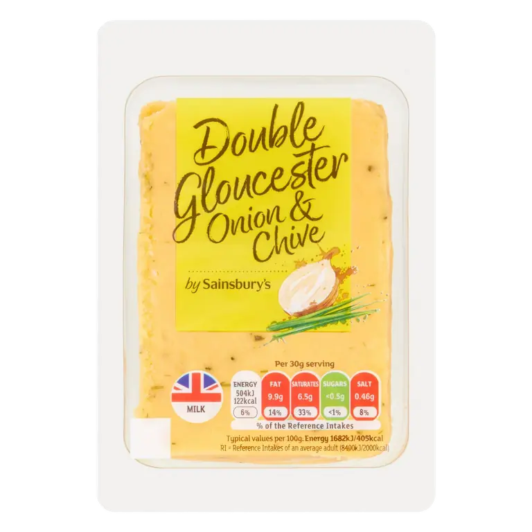 Double Gloucester Cheese & Chive 200g