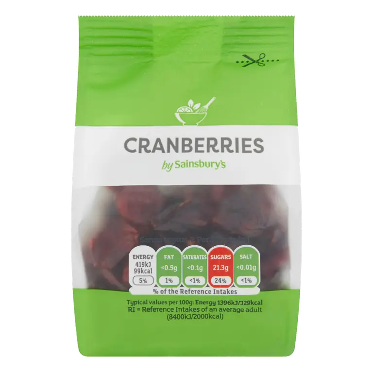 Dried Cranberries 75g