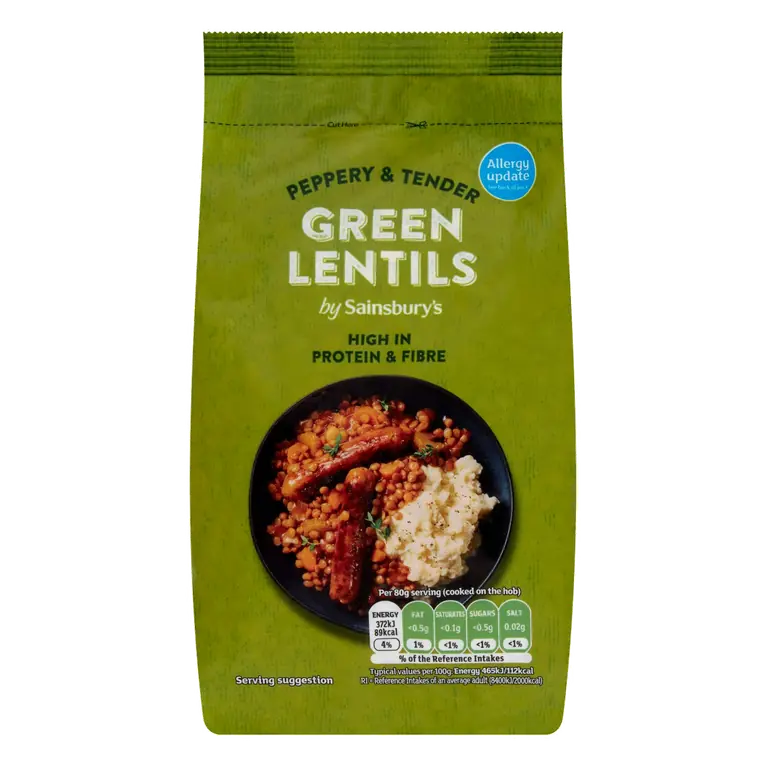 Dried Green Lentils 500g
