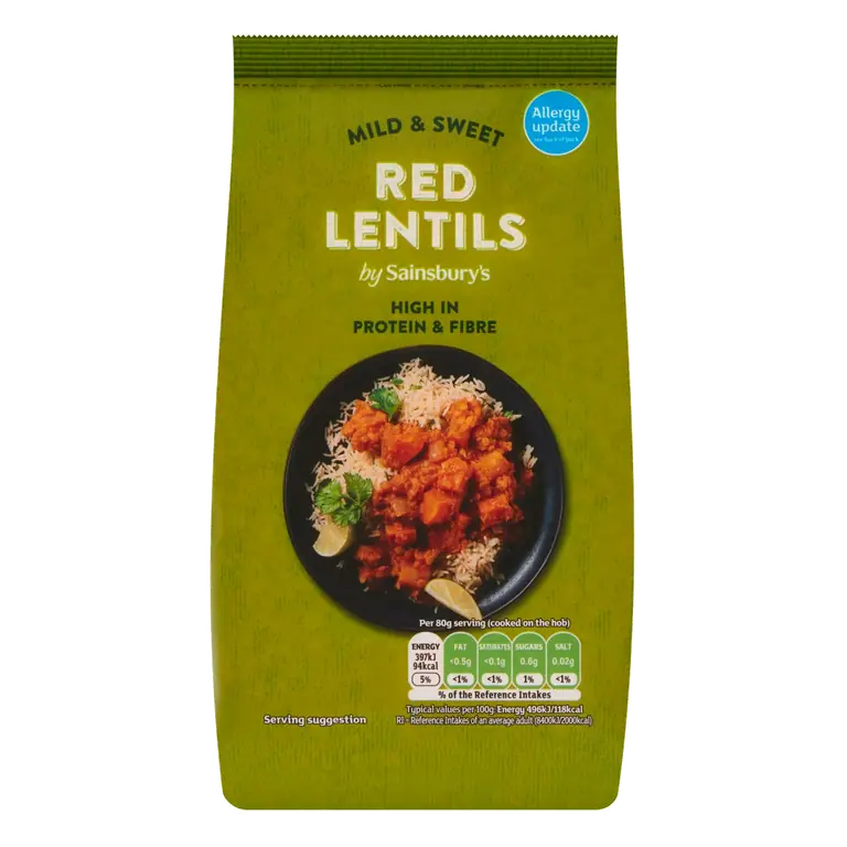 Dried Red Lentils 500g