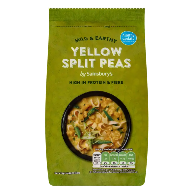 Dried Yellow Split Peas 500g