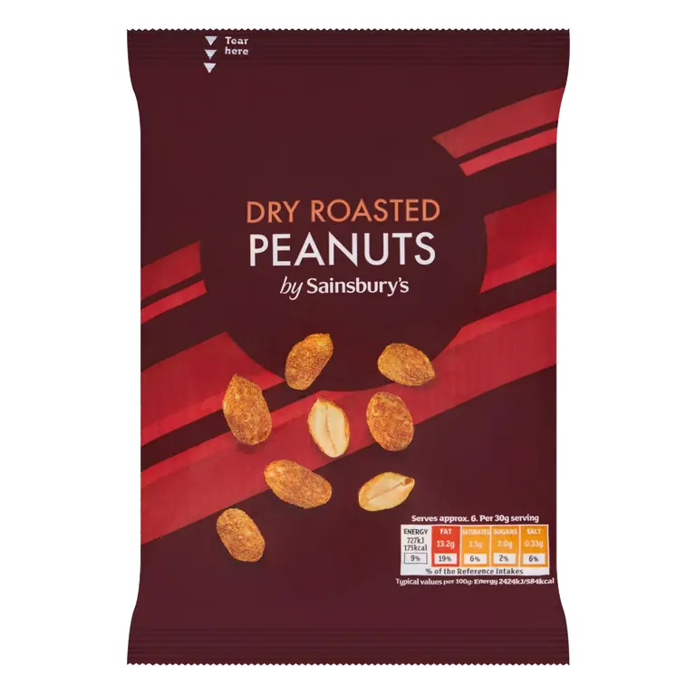Dry Roasted Jumbo Peanuts 200g