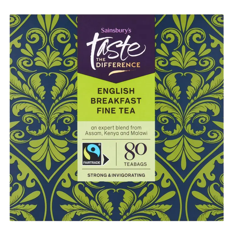 English Breakfast Tea Bags Taste the Difference x80