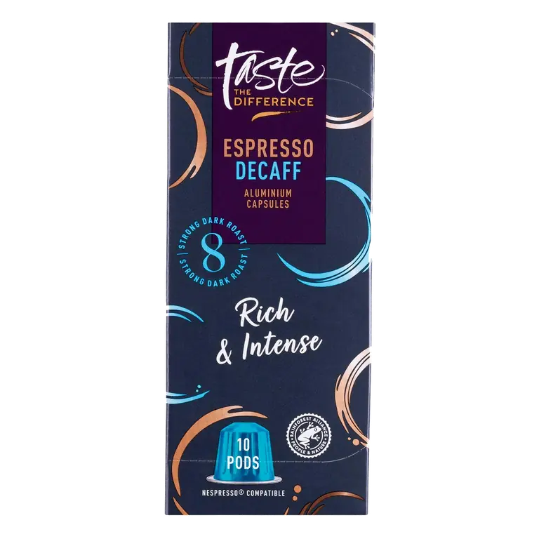 Espresso Decaff Pods, Taste the Difference x10 52g
