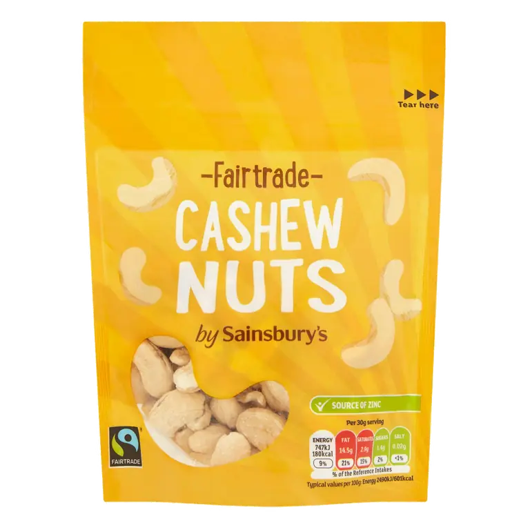 Fairtrade Cashew Nuts 100g