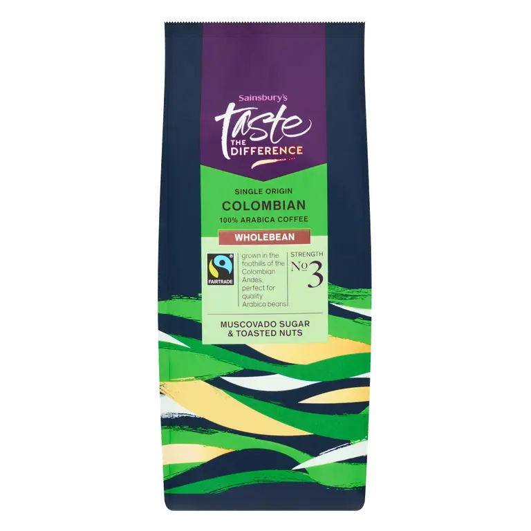 Fairtrade Colombian Beans Strength 3, Taste the Difference 227g