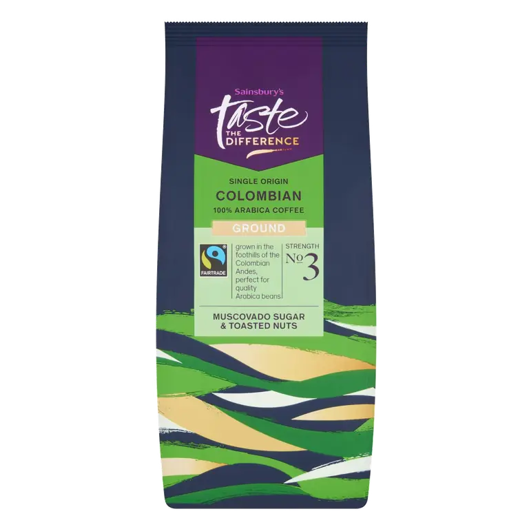 Fairtrade Colombian Coffee Strength 3, Taste the Difference 227g