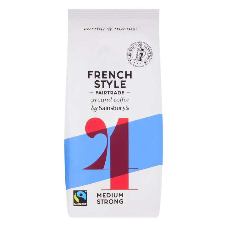 Fairtrade French Style Coffee, Strength 4 227g