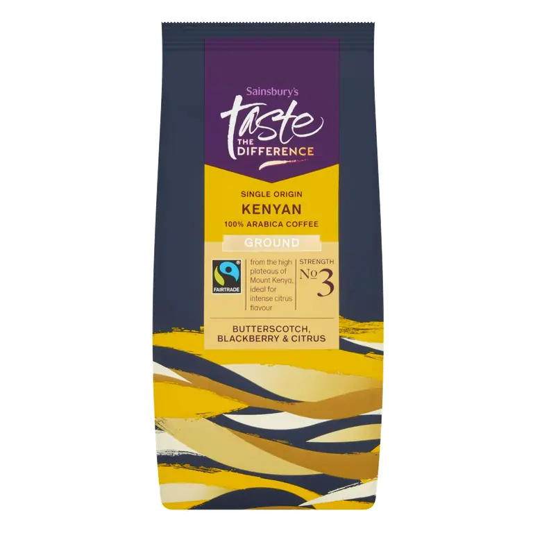 Fairtrade Kenyan Coffee, Taste the Difference, Strength 3 227g
