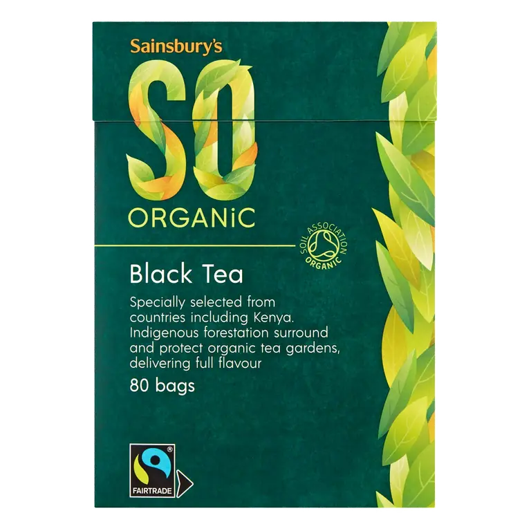 Fairtrade Tea Bags, SO Organic x80 250g