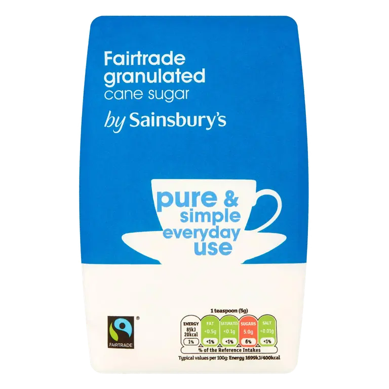 Fairtrade White Granulated Sugar 1kg