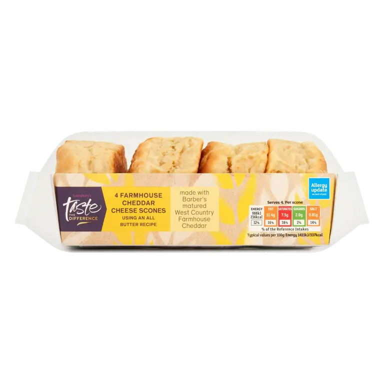 Farmhouse Cheese Scones, Taste Difference x4