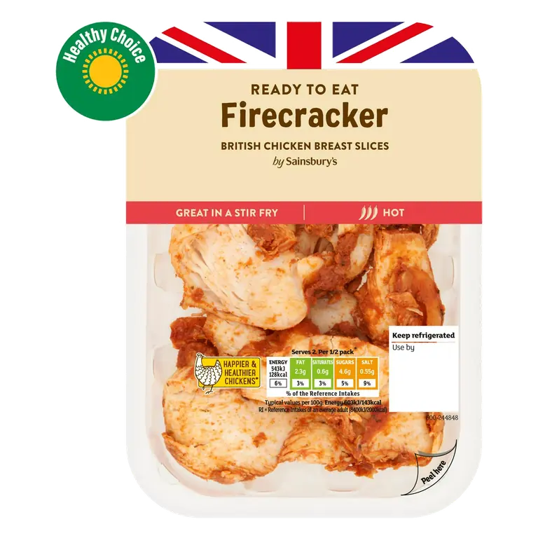 Firecracker British Chicken Breast Slices 180g