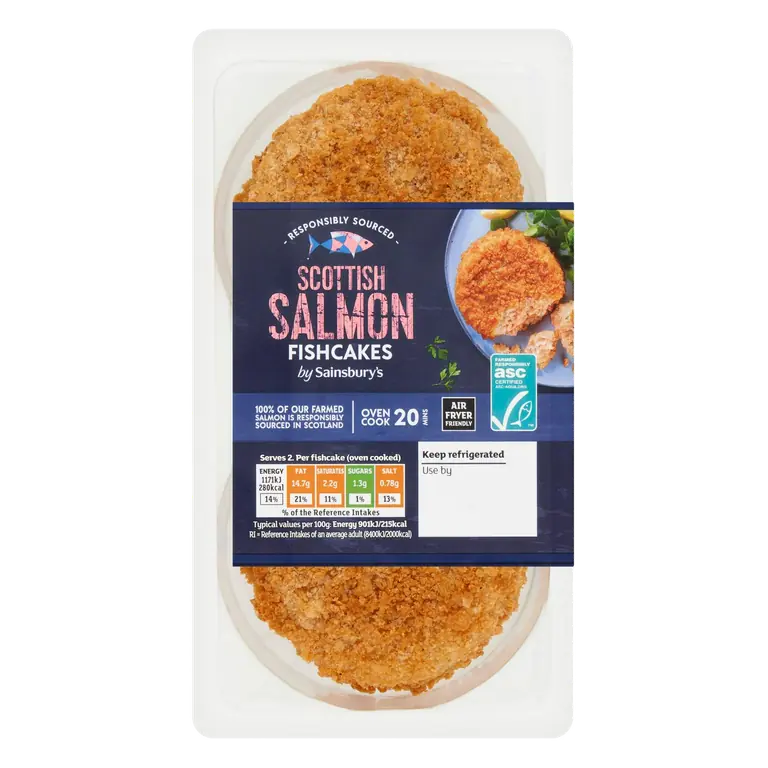 Fishcakes Scottish Salmon x2 270g