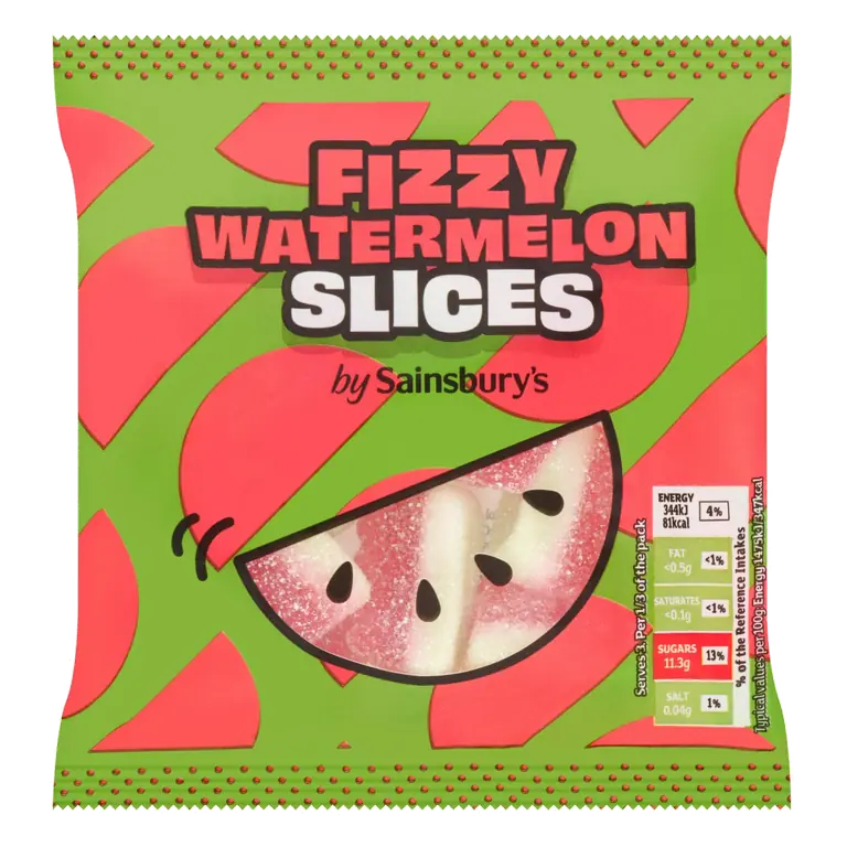 Fizzy Watermelon Slices 70g