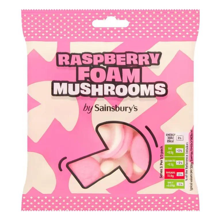 Foam Mushroom Sweets 70g