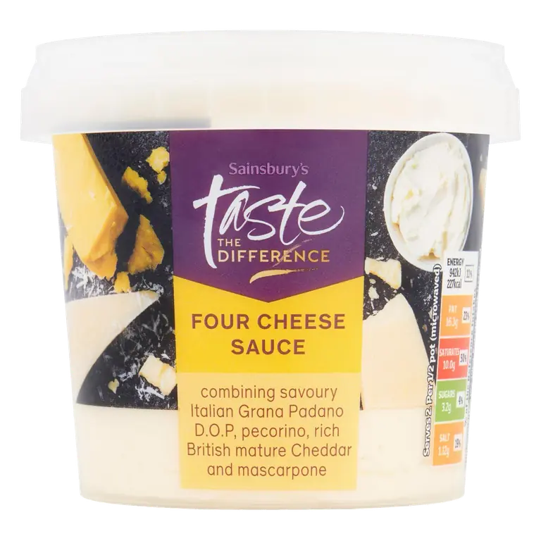 Four Cheese Sauce, Taste the Difference 350g (Serves 2)