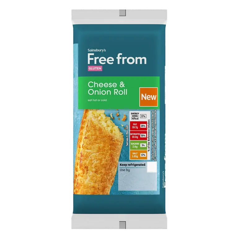 Free From 110g Cheese & Onion Roll