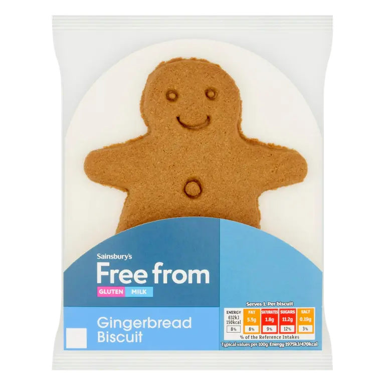 Free From 32g Gingerbread Snowman Biscuit