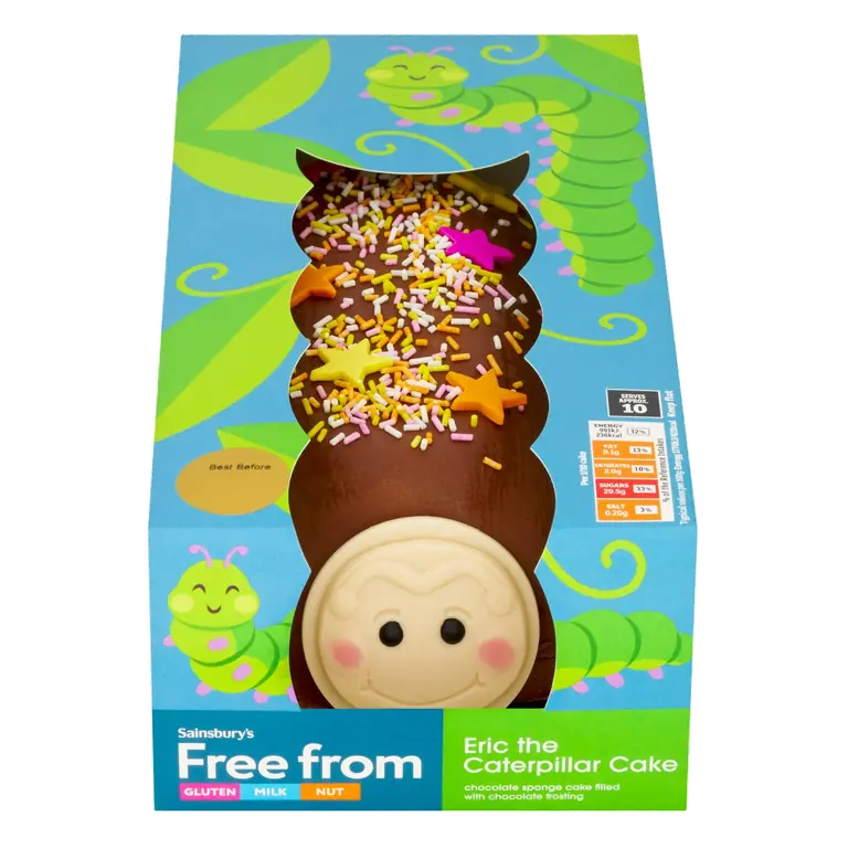 Free From 557g Eric the Caterpillar Cake