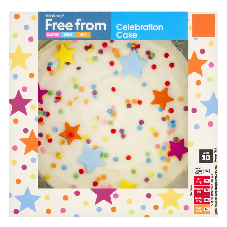 Free From 590g Celebration Cake
