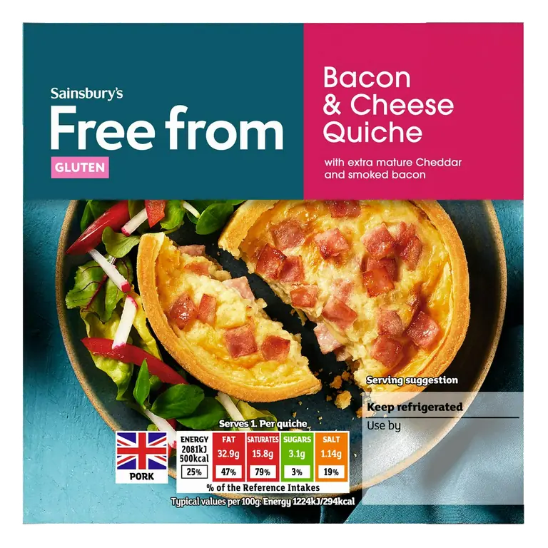Free From Cheese & Bacon Quiche 170g