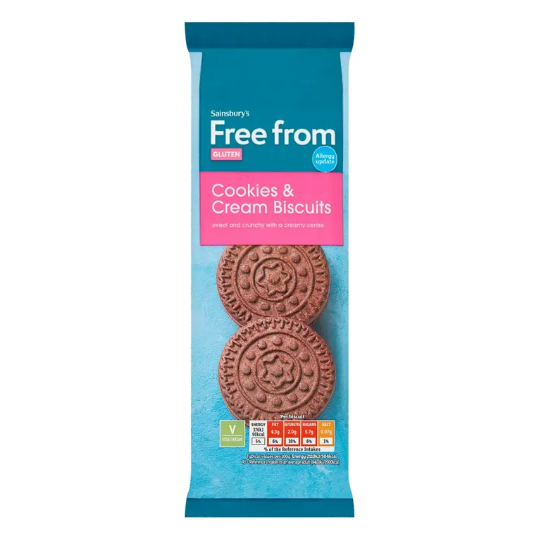 Free From Cookies & Cream Biscuits 160g