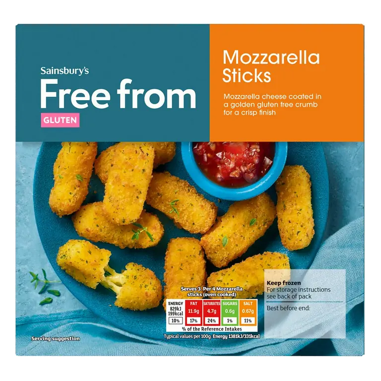 Free From Mozzarella Sticks 180g