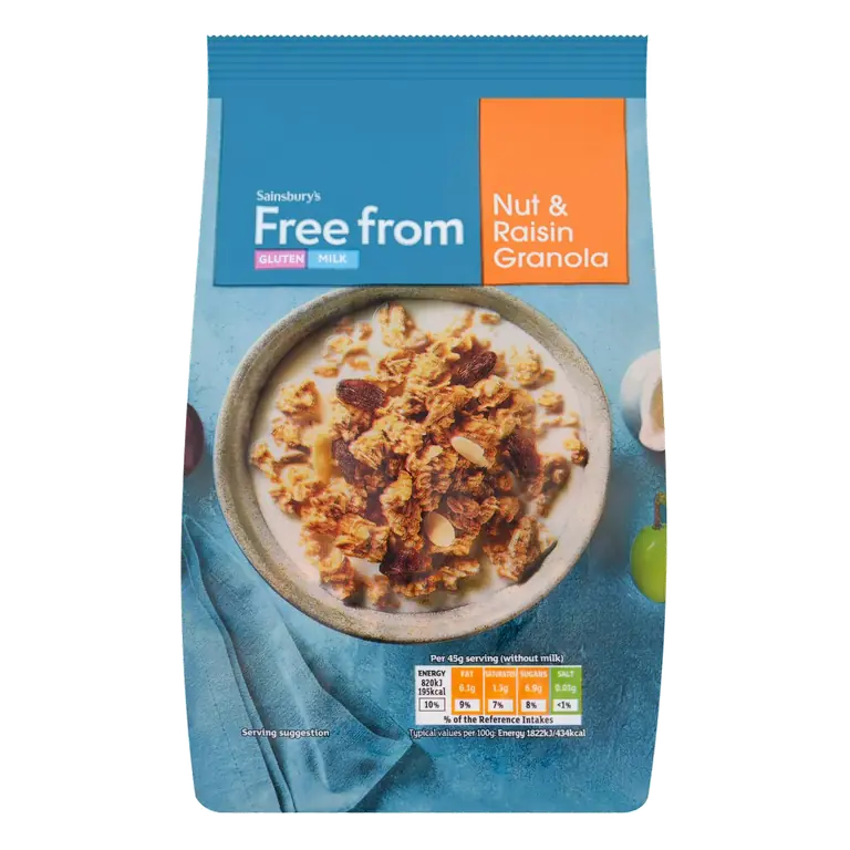 Free From Nut & Raisin Granola 350g