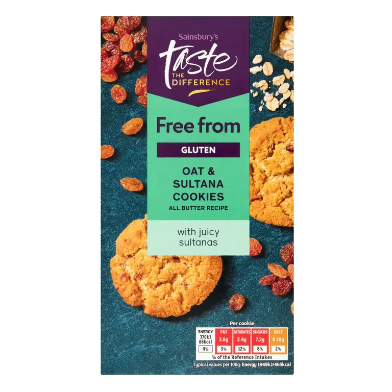 Free From Oat & Sultana Cookies, Taste the Difference 150g
