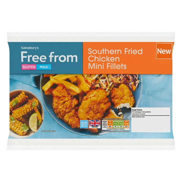 Free From Southern Fried Chicken Mini Fillets 250g
