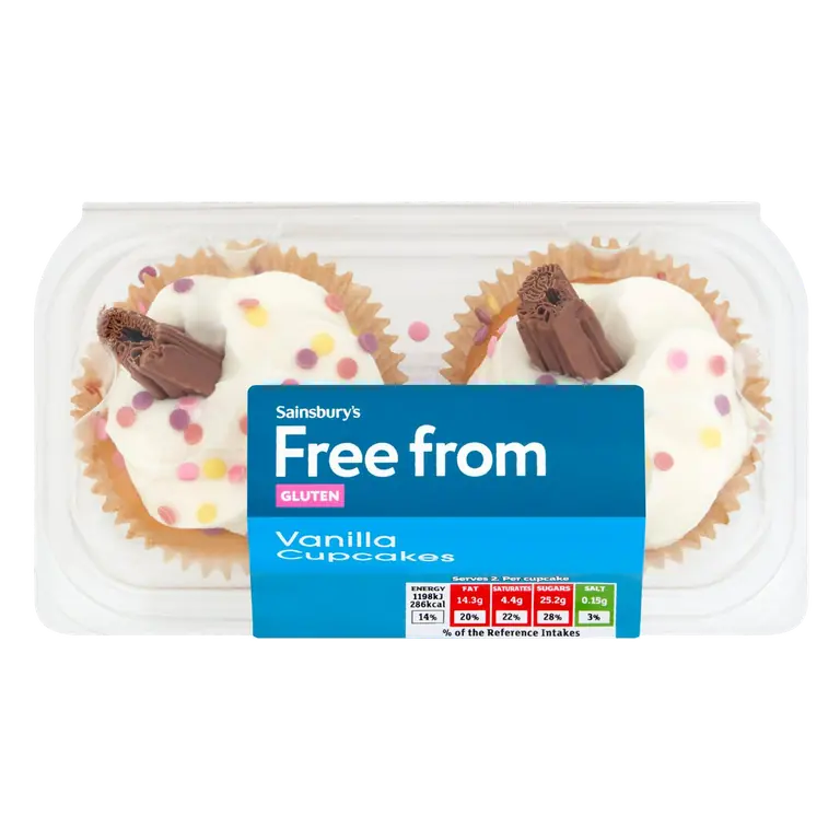 Free From Vanilla Cupcakes x2