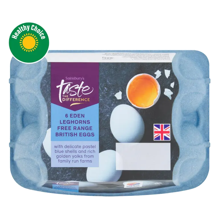 Free Range British Eggs, Taste the Difference x6 300g