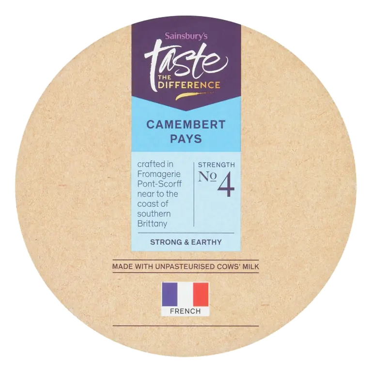 French Camembert Cheese, Taste the Difference 250g