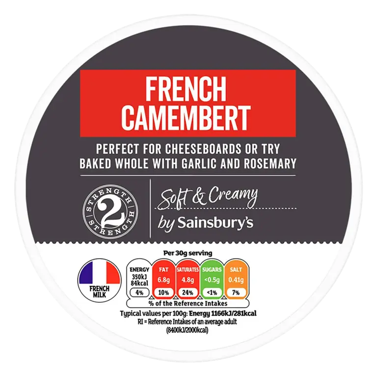 French Camembert Cheese Whole 250g