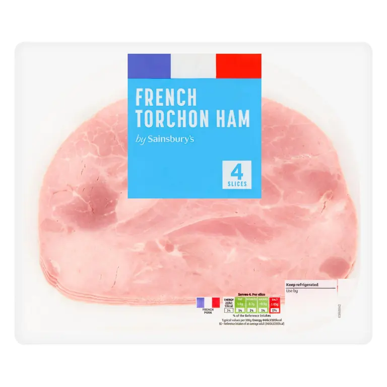 French Torchon Ham x4 Slices 200g
