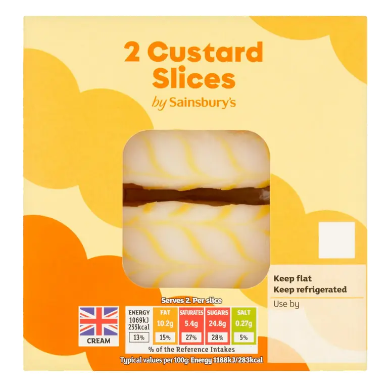 Fresh Custard Slices x2 180g