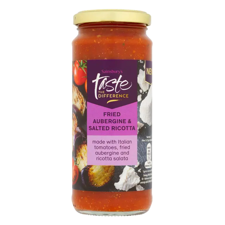 Fried Aubergine & Salted Ricotta Pasta Sauce, Taste the Difference 340g
