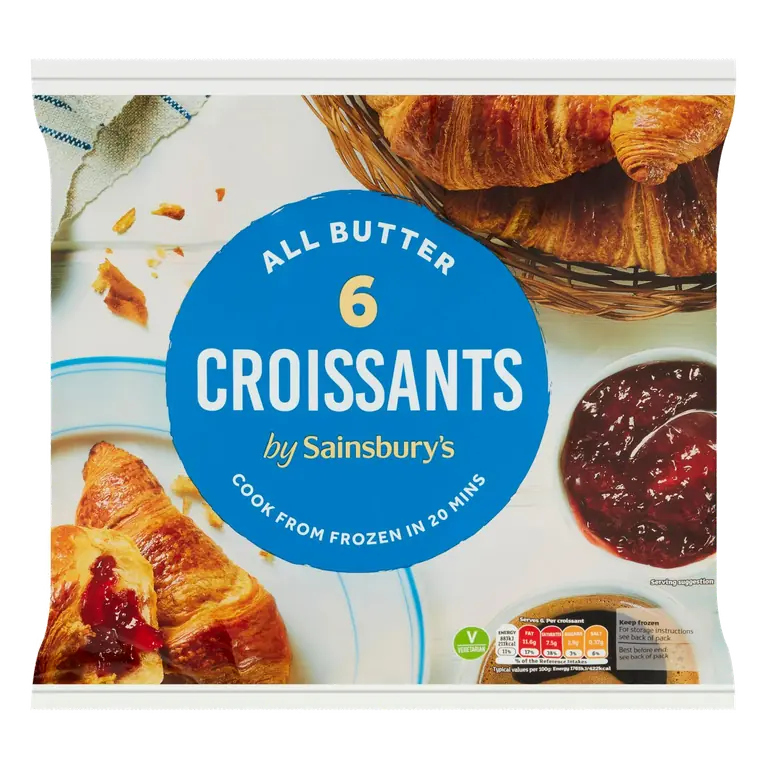 Frozen All Butter Croissants x6 300g