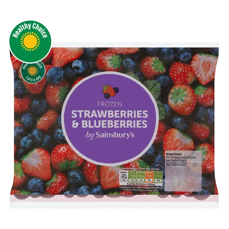 Frozen Strawberries & Blueberries 360g