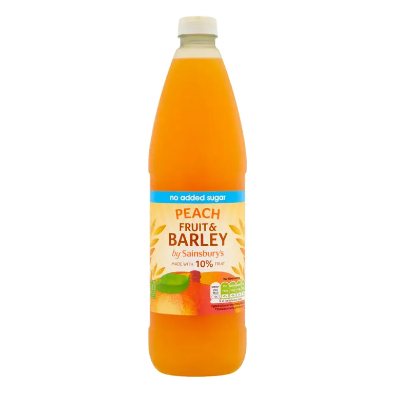 Fruit and Barley Peach No added Sugar 1L